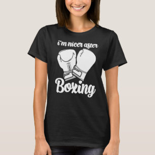 Ich bin nett nach dem Boxspiel Frauen Boxsport Lo T-Shirt