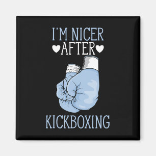 Ich bin netter nach Kickboxen Lustiger Kickboxer, Magnet