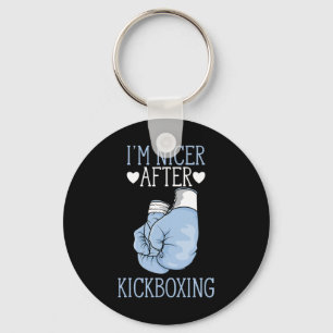 Ich bin netter nach Kickboxen Lustiger Kickboxer, Schlüsselanhänger