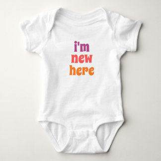 Ich bin neu hier Baby-Body Baby Strampler