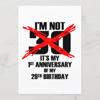 Ich bin nicht 30 einladung