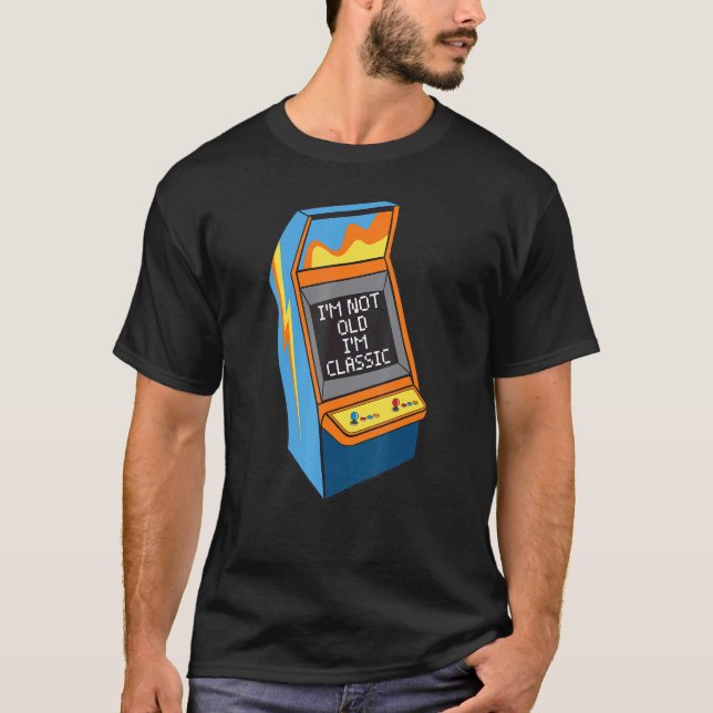 Ich bin nicht alt, ich bin Classic Retro Arcade Ga T-Shirt (Vorderseite)