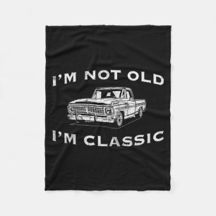 Ich bin nicht alt, ich bin Clic Lustiger Clic-LKW- Fleecedecke
