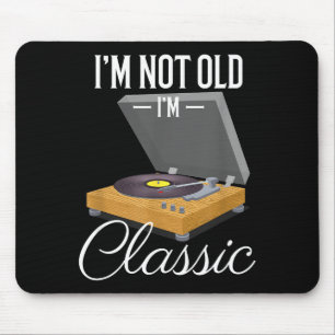 Ich bin nicht alt, ich bin Clic Lustiger Vinyl-Sch Mousepad