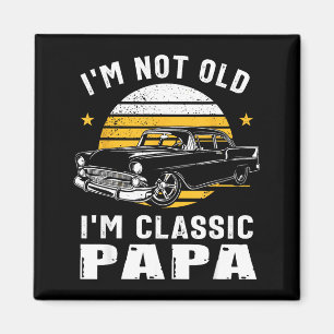 Ich bin nicht alt, ich bin Clic Papa Lustiges Musc Magnet