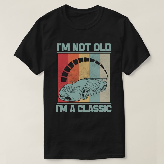 Ich bin nicht alt ich bin ein Klassiker - MC LAREN T-Shirt (Design vorne)