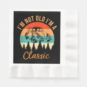 Ich bin nicht alt, ich bin ein klassisches Auto Re Serviette