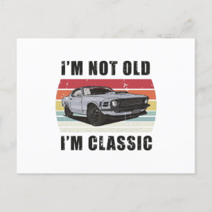Ich bin nicht alt, ich bin ein klassisches Retro-M Postkarte