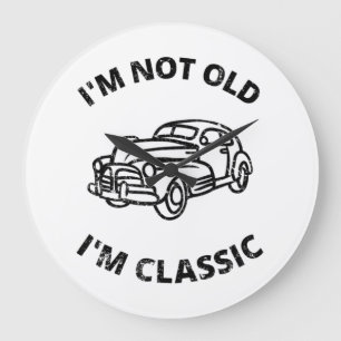 Ich bin nicht alt, ich bin klassisch große wanduhr