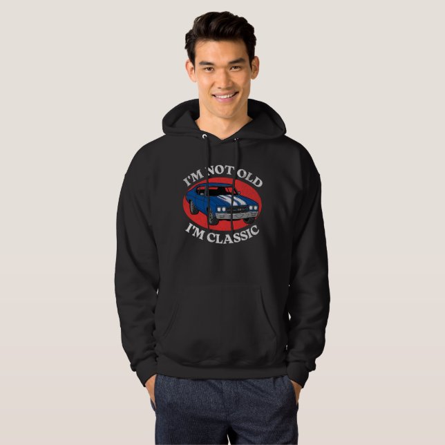 Ich bin nicht alt, ich bin klassisch  hoodie (Vorne ganz)
