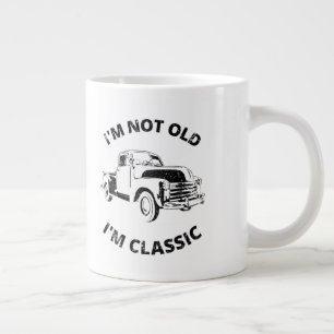 Ich bin nicht alt, ich bin klassisch   Kaffeetasse Jumbo-Tasse