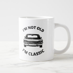 Ich bin nicht alt, ich bin klassisch Kaffeetasse Jumbo-Tasse