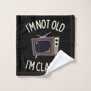Ich bin nicht alt, ich bin klassisch lustig alt TV Waschlappen