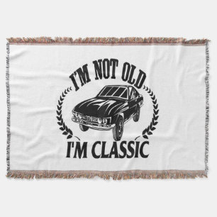 Ich bin nicht alt, ich bin klassisch lustiges Auto Decke
