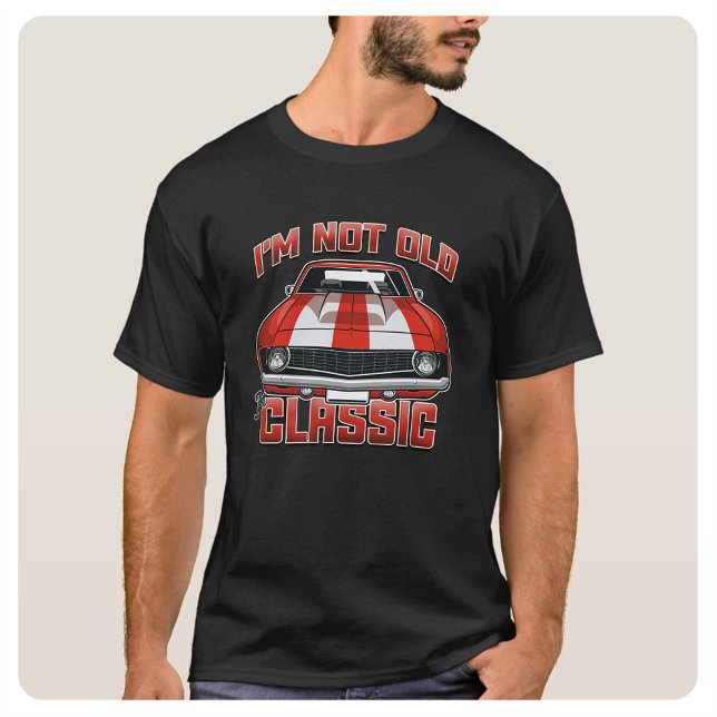Ich bin nicht alt, ich bin klassisch - Retro Red M T-Shirt (Von Creator hochgeladen)