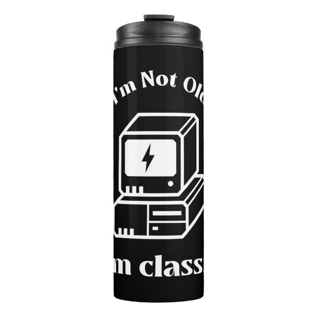 Ich bin nicht alt - ich bin klassisch thermosbecher (Vorderseite)