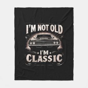Ich bin nicht alt, ich bin klassische Retro Vintag Fleecedecke