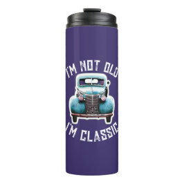 Ich bin nicht alt, ich bin klassischer Autos-Grafi Thermosbecher