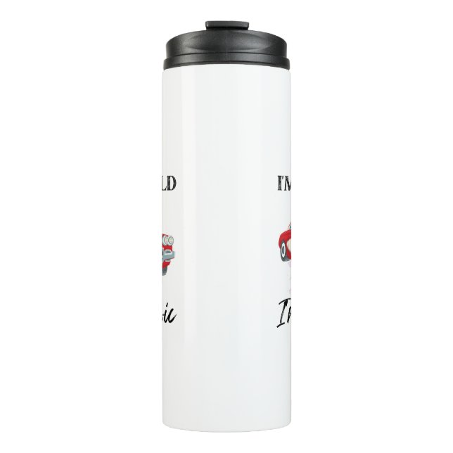 Ich bin nicht alt ich bin klassischer T - Shirt, V Thermosbecher (Vorderseite)