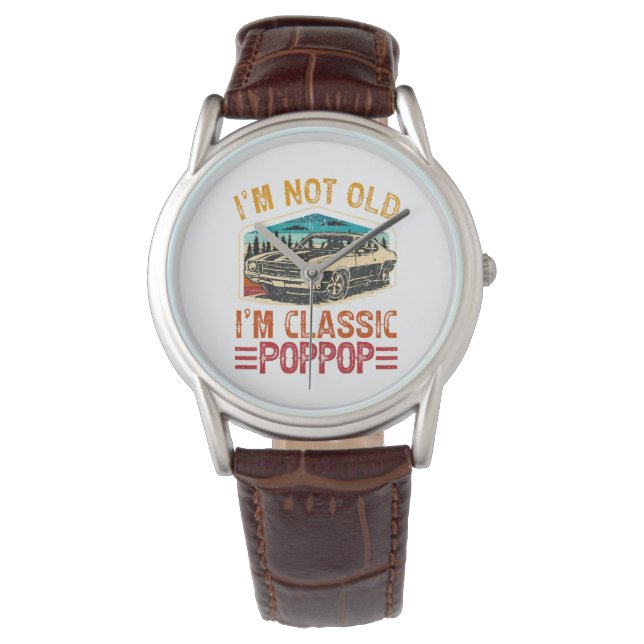 ICH Bin Nicht Alt ICH Bin Oppa Opa Armbanduhr (Vorderseite)