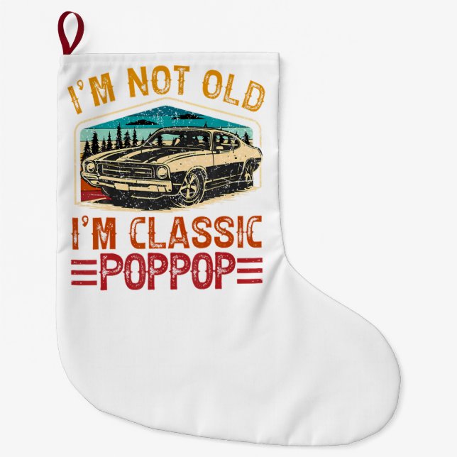 ICH Bin Nicht Alt ICH Bin Oppa Opa Großer Weihnachtsstrumpf (Vorderseite)