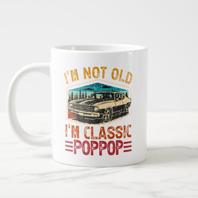 ICH Bin Nicht Alt ICH Bin Oppa Opa Jumbo-Tasse (Links)