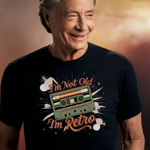 "Ich bin nicht alt ich bin Retro"   Funny Grandpa T-Shirt