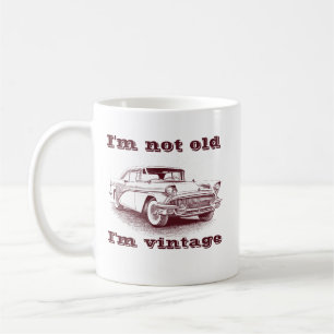 Ich bin nicht alt, ich bin Vintage Classic Brown A Kaffeetasse