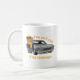 Ich bin nicht alt, ich bin Vintage Cute Bear Klass Kaffeetasse