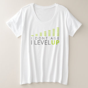 Ich bin nicht alt, ich stufte die Grafik hoch Große Größe T-Shirt