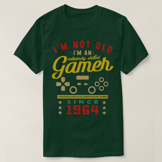 Ich bin nicht alt im a Geschickte 1964VideogameGam T-Shirt (Design vorne)