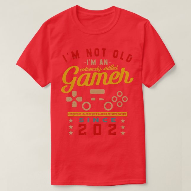 Ich bin nicht alt im a Geschickte 2024VideogameGam T-Shirt (Design vorne)