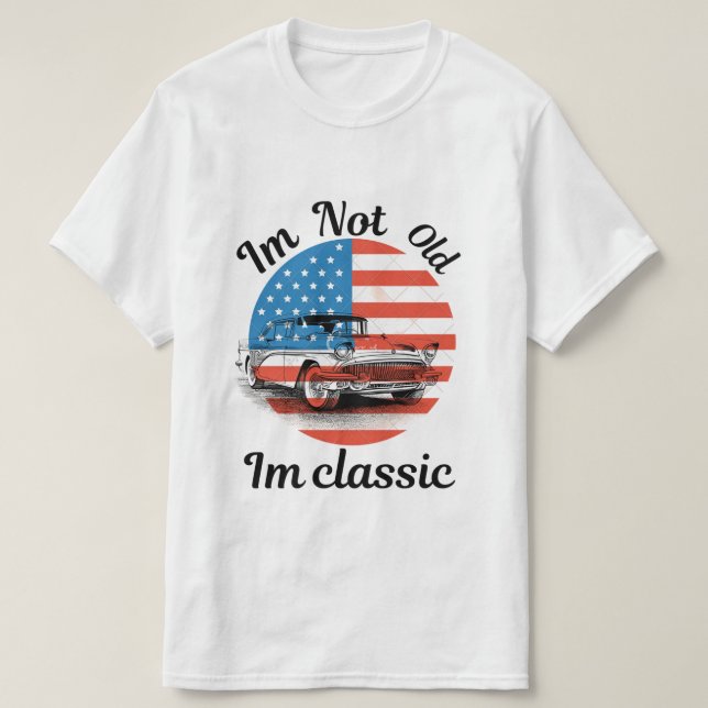 Ich bin nicht alt im classic T-Shirt (Design vorne)