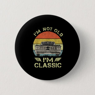 Ich bin nicht alt im Clic Funny Car Graphic - Mens Button