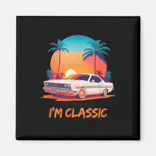 Ich bin nicht alt im Clic , lustige Autos Grafik,  Magnet