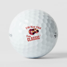 Ich bin nicht alt im klassischen Vinyl Golfball