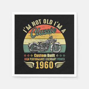 Ich bin nicht alt im Motorrad lustige Kunstgeschen Serviette