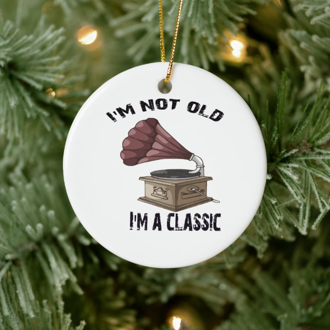 Ich bin nicht alt keramik ornament (Baum)