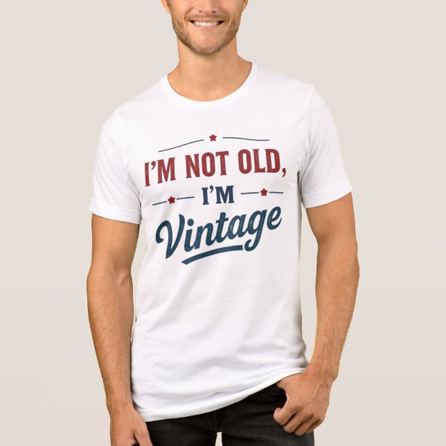 Ich bin nicht alt, Vintag Tri-Blend Shirt (Vorderseite)
