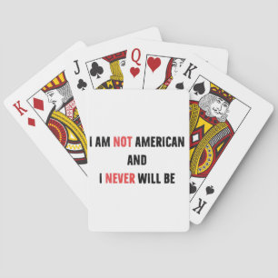 Ich bin nicht Amerikaner und werde nie Kanadier in Spielkarten