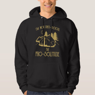 Ich bin nicht anti Social Ich bin Pro Solitude Int Hoodie