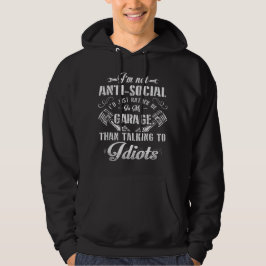 Ich bin nicht anti-sozial, ich würde lieber in mei hoodie