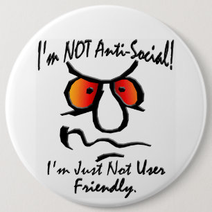 Ich bin nicht antisoziales (1) button