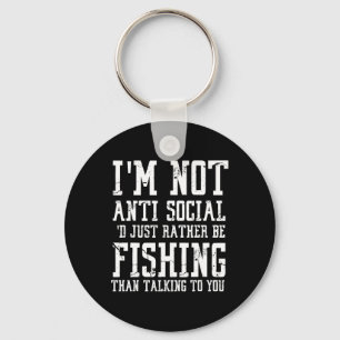 Ich bin nicht asozial, ich würde nur lieber Fische Schlüsselanhänger