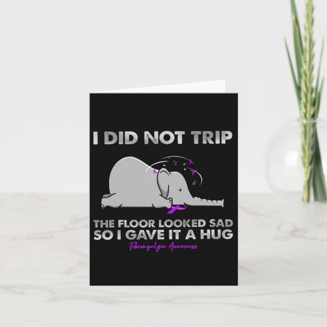 Ich bin nicht auf den Boden gereist, sah traurig a Karte (Vorderseite)