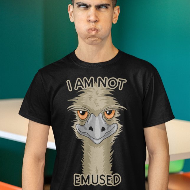 Ich bin nicht begeistert von Emu Pun T-Shirt (Von Creator hochgeladen)