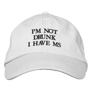 ICH BIN NICHT BETRUNKEN, DASS ICH MS HABE BESTICKTE BASEBALLKAPPE