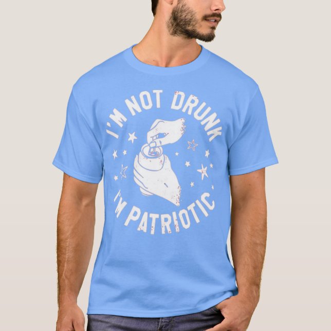 Ich bin nicht Betrunken, dass ich Patriotikerin bi T-Shirt (Vorderseite)