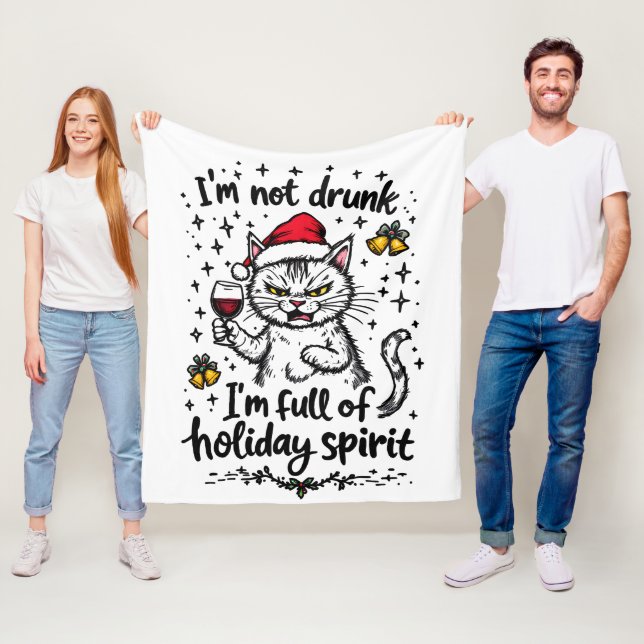 Ich bin nicht Betrunken, dass ich voller Urlaubsst Fleecedecke (Beispiel)