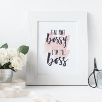 Ich bin nicht Bossy, ich bin der Boss | Typografie